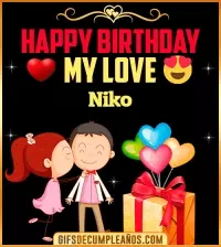 GIF Happy Birthday Love Kiss gif Niko